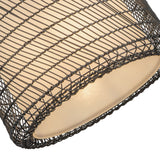 Bondi Pendant Light Matte Black Opal Matte Glass Medium By Alora Detailed View