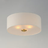 Bongo 3-Light Flush Mount Natural Aged Brass by Maxim Lighting