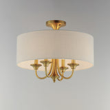 Bongo Pendant / Semi-Flush Mount Natural Aged Brass by Maxim Lighting