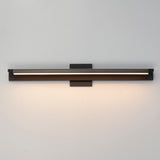 Bookkeeper LED Wall Light Black Medium With Light By ET2 Front View
