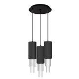Bordeaux Multilight Pendant — 3, Matte Black