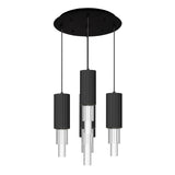 Bordeaux Multilight Pendant — 5, Matte Black