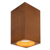 Bosco Flush Mount — 5 Inch (10 Inch Height), Natural Oak