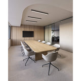 Boulevard Linear Flush Mount by Dals on a ceiling