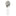 Bow Wall Sconce 1 Light, shown in Sterling, by Hubbardton Forge