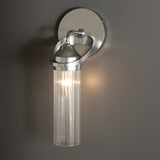 Bow Wall Sconce 1 Light detail in Sterling, by Hubbardton Forge