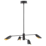 Bowery Large Adjustable Convertible Single Tier Chandelie - Black - by Fredrick Ramond