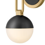 Bowie Sconce - Lacquered Brass / Black