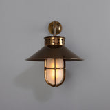 Boyd C Single Arm Wall Light Antique Brass