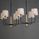 Bozeman Chandelier 7 Lights With Light By Maxim Lighting Front View