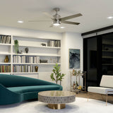 Brahm Ceiling Fan Brushed Stainless Steel By Kichler - Lifestyle View1