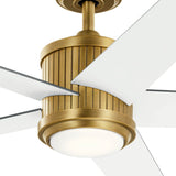 Brahm Ceiling Fan Natural Brass By Kichler - Detailed View
