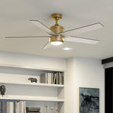 Brahm Ceiling Fan Natural Brass By Kichler - Lifestyle View1
