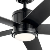 Brahm Ceiling Fan Satin Black By Kichler - Detailed View