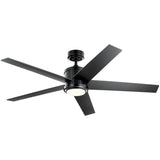 Brahm Ceiling Fan Satin Black By Kichler