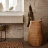 Braided Laundry Basket Tall By Ferm Living - Lifestyle View5