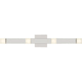 Brander Vanity Light — 30 3/8", Frosted, Chrome