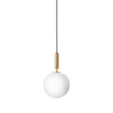 Brass/Opal Large Miira Pendant Light by Nuura