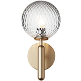 Brass/Optic Clear Miira Wall Sconce by Nuura