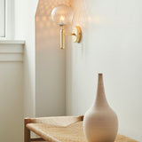 Brass/Optic Clear Miira Wall Sconce by Nuura