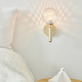 Brass/Optic Clear Miira Wall Sconce by Nuura