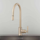 Brass Cross Kitchen Faucet-Pull-Out With Dual Spray by Buster and Punch