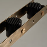 Brass Tram Linear Pendant by Seed Design Details