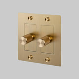Brass with Logo 2G Dimmer-LED-Cross by Buster and Punch