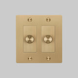 Brass with Logo 2G Dimmer-LED-Cross by Buster and Punch
