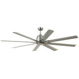 Breda 75” Outdoor Ceiling Fan Brushed Nickel By Kichler