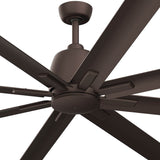 Breda 75” Outdoor Ceiling Fan Satin Natural Bronze By Kichler - Detailed View