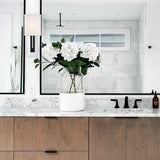 Brent Wall Sconce Polished Nickel Black Forged By Crystorama - Lifestyle View