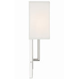 Brent Wall Sconce Polished Nickel By Crystorama - Side View
