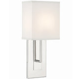 Brent Wall Sconce Polished Nickel By Crystorama - With LED