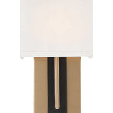 Brent Wall Sconce Vibrant Gold Black Forged By Crystorama - Detailed View