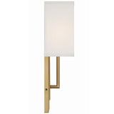 Brent Wall Sconce Vibrant Gold By Crystorama - Side View