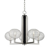 Breton Chandelier By Hudson Valley Small Polished Nickel