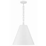 Brian Patrick Flynn For Crystorama Alston 3 Light Chandelier Matte White Antique Gold By Crystorama Front View