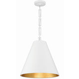 Brian Patrick Flynn For Crystorama Alston 3 Light Chandelier Matte White Antique Gold By Crystorama