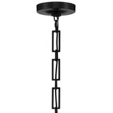 Brian Patrick Flynn for Crystorama Alston 2 Light Mini Pendant Matte Black Antique Gold By Crystorama - Canopy View