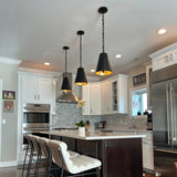 Brian Patrick Flynn for Crystorama Alston 2 Light Mini Pendant Matte Black Antique Gold By Crystorama - Lifestyle View1