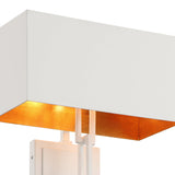 Brian Patrick Flynn for Crystorama Alston Wall Sconce Matte White Antique Gold By Crystorama Detailed View