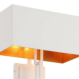 Brian Patrick Flynn for Crystorama Alston Wall Sconce Matte White Antique Gold By Crystorama Detailed View