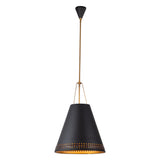Brickell Pendant — Matte Black/Hazelnut Leather
