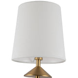 Bridgette Chandelier Brushed Gold White Line By Alora - Detailed View1