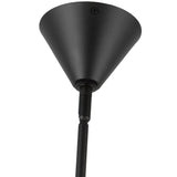 Bridgette Chandelier Matte Black White Line By Alora - Detailed View2