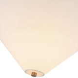 Bridgette Pendant Light Brushed Gold White Linen By Alora - Detailed View
