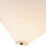 Bridgette Pendant Light Matte Black White Linen By Alora - Detailed View