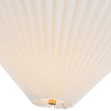 Bridgette Semi Flush Mount Brushed Gold Folded White By Alora - Detailed View1