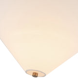 Bridgette Semi Flush Mount Brushed Gold White Linen By Alora - Detailed View